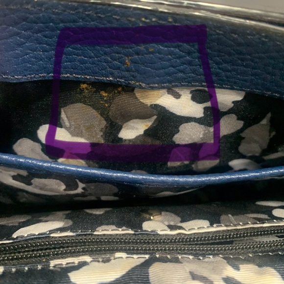 Kate Spade Blue Leather Crossbody Bag - Picture 9 of 14